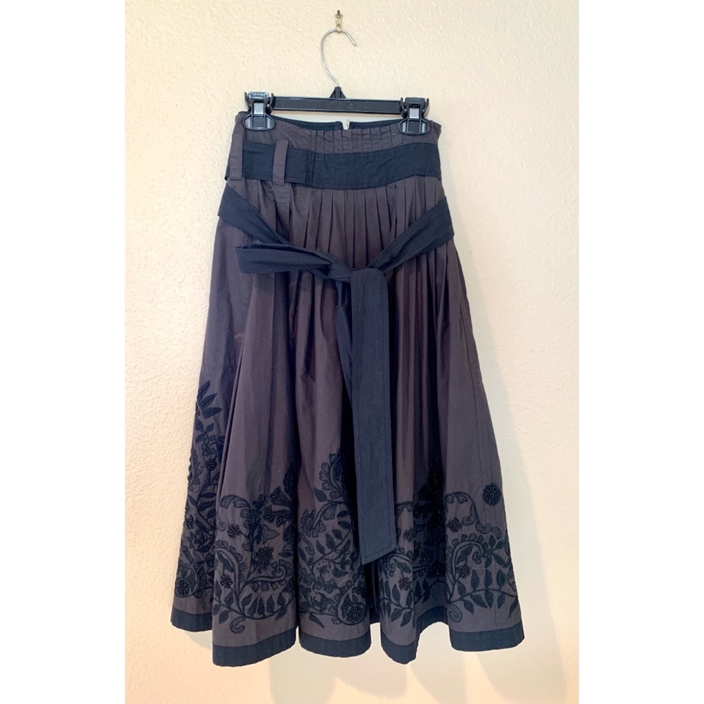 PAUW skirt size 0 dark brown and black
